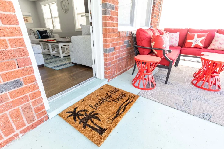 2' x 3' Tybee Indoor/Outdoor Rug - Coffee